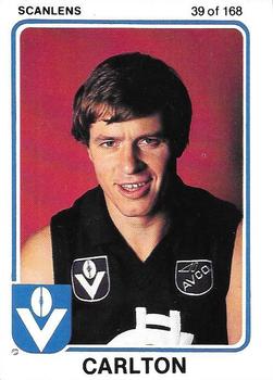 1981 Scanlens VFL #39 Geoff Southby Front